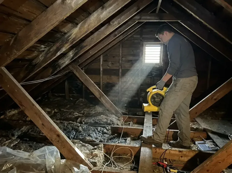 attic-water-damage-drying-proc-007 — frequently asked questions, Emergency Water Extraction & 24/7 Flood Response in Chaffee…